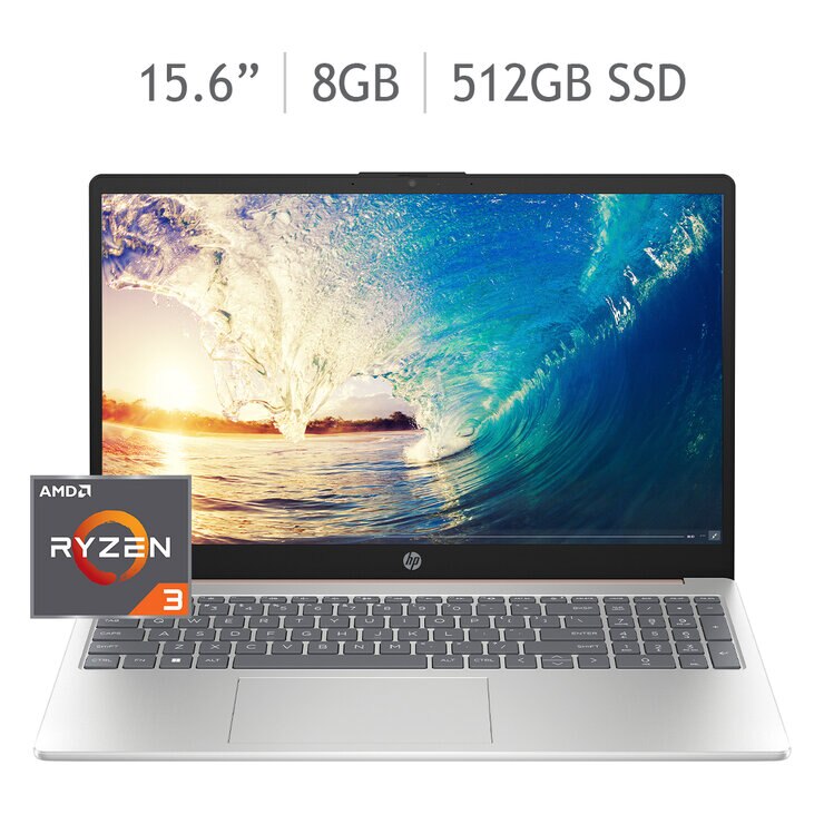 HP 15-fc0068la Laptop 15.6" Full HD AMD Ryzen 3 8GB 512GB SSD — Imagen 1 de 4