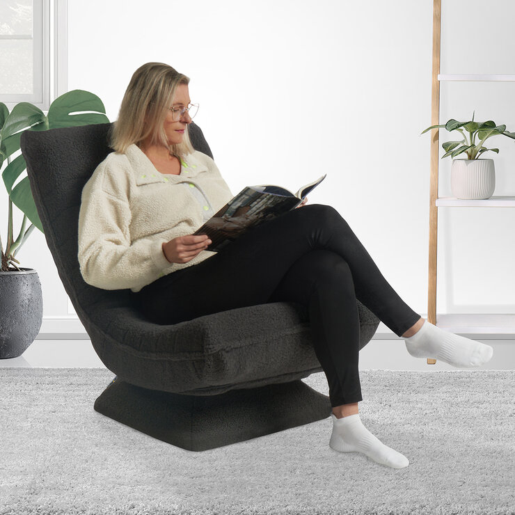 Lounge & Co., Valle, Silla Giratoria Gris — Imagen 1 de 4