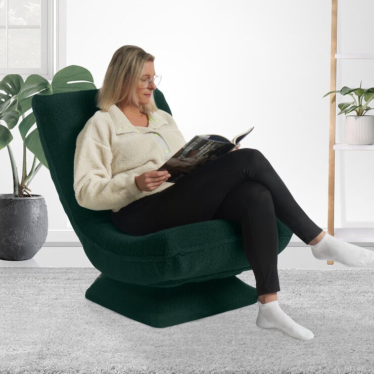 Lounge & Co., Valle, Silla Giratoria Verde — Imagen 1 de 4