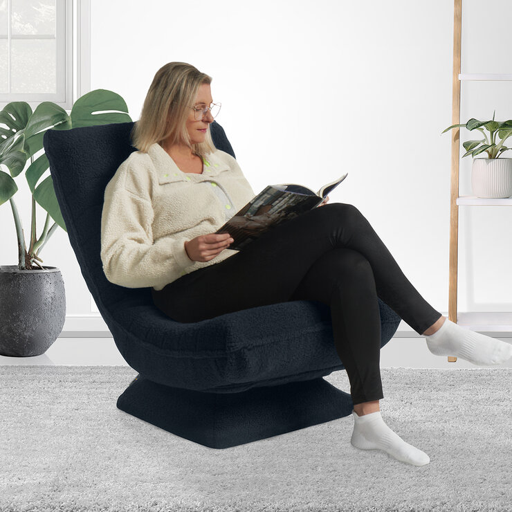 Lounge & Co., Valle, Silla Giratoria Azul — Imagen 1 de 4