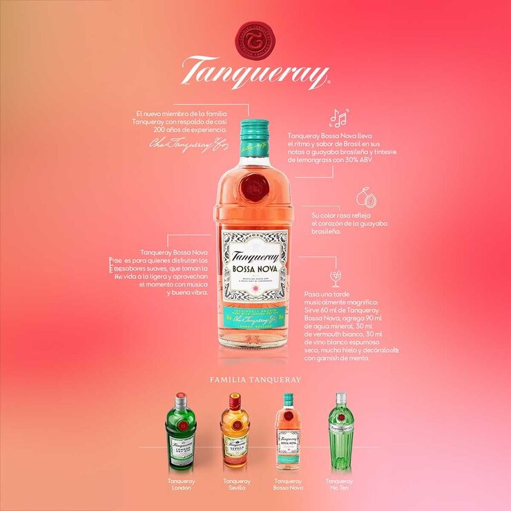 Ginebra Tanqueray Bossa Nova 700 ml — Imagen 3 de 4