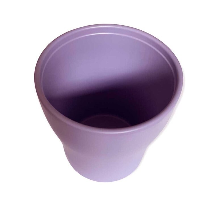 Chiltepec, Maceta de Cerámica Color Violeta 3 Pzs — Imagen 3 de 4