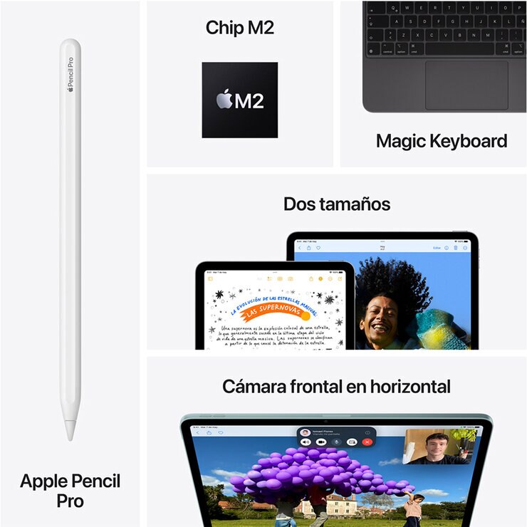 Apple iPad Air 11" Wi-Fi 128GB Blanco Estelar — Imagen 2 de 4
