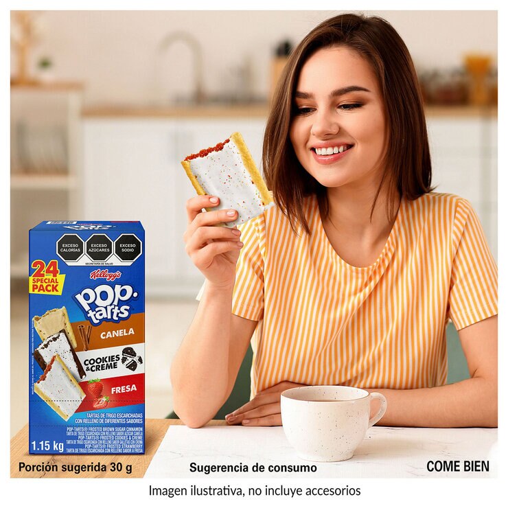 Kellogg's Pop Tarts Tartas de Trigo Escarchadas Rellenas 1.15 kg — Imagen 2 de 4