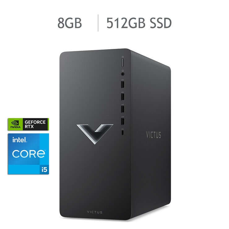 HP Victus Gaming 15L TG02-2017la Desktop Tower Intel Core i5 8GB 512GB SSD — Imagen 1 de 4