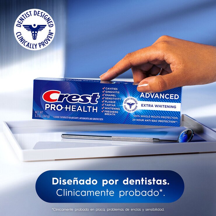 Crest Pasta de Dientes Pro Health Advanced 5 pzas de 144 g c/u — Imagen 4 de 4