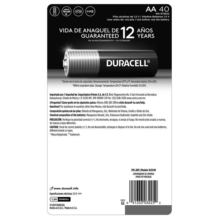 Duracell,  Pilas AA Power Boost de 40 piezas — Imagen 2 de 2