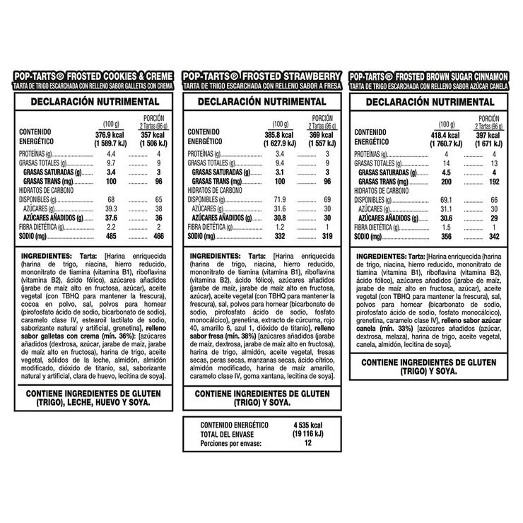 Kellogg's Pop Tarts Tartas de Trigo Escarchadas Rellenas 1.15 kg — Imagen 3 de 4