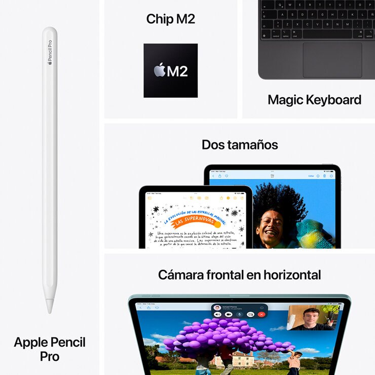 Apple iPad Air 11" Wi-Fi + Cellular 128GB Blanco Estelar — Imagen 3 de 4