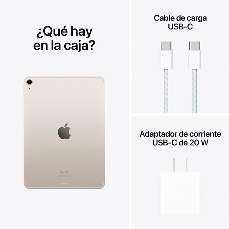 Apple iPad Air 11" Wi-Fi + Cellular 128GB Blanco Estelar — Imagen 4 de 4