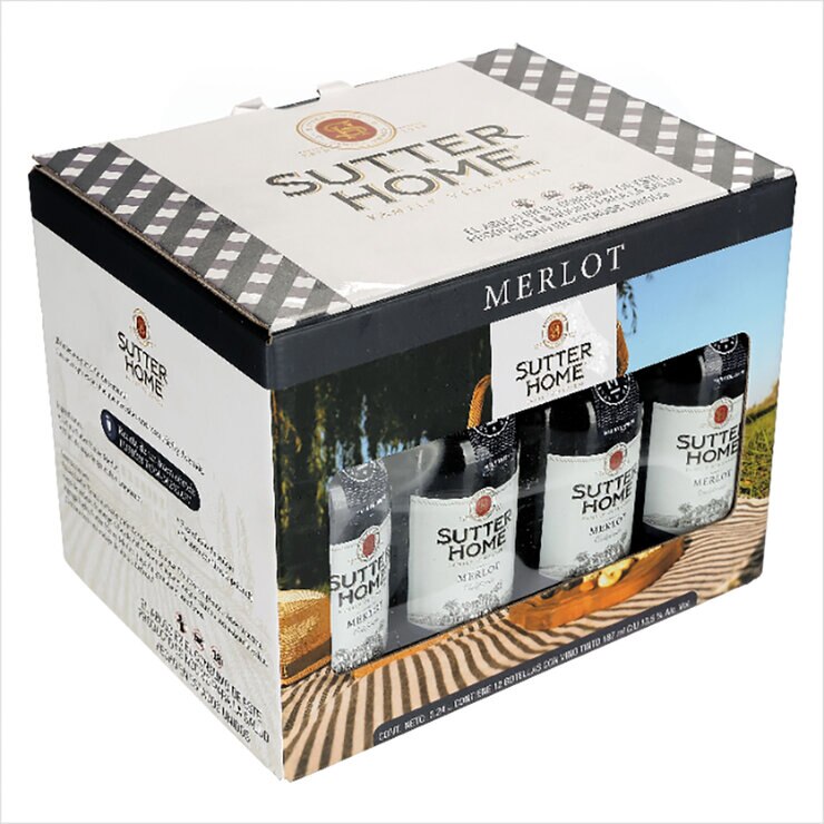  Vino Tinto Sutter Home Merlot 12/187 ml — Imagen 3 de 4