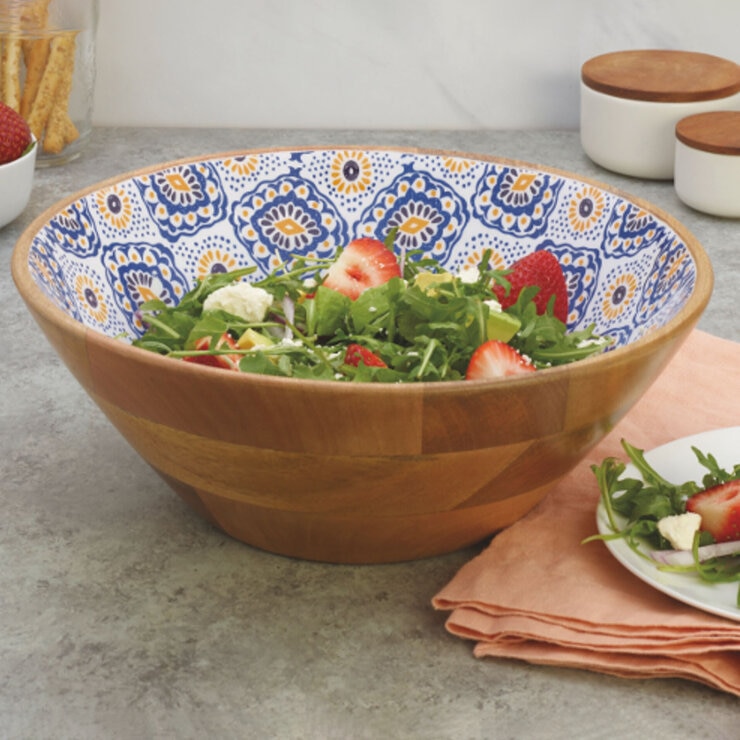 Mikasa Home Accents Tazón de Madera para Ensaladas — Imagen 1 de 4
