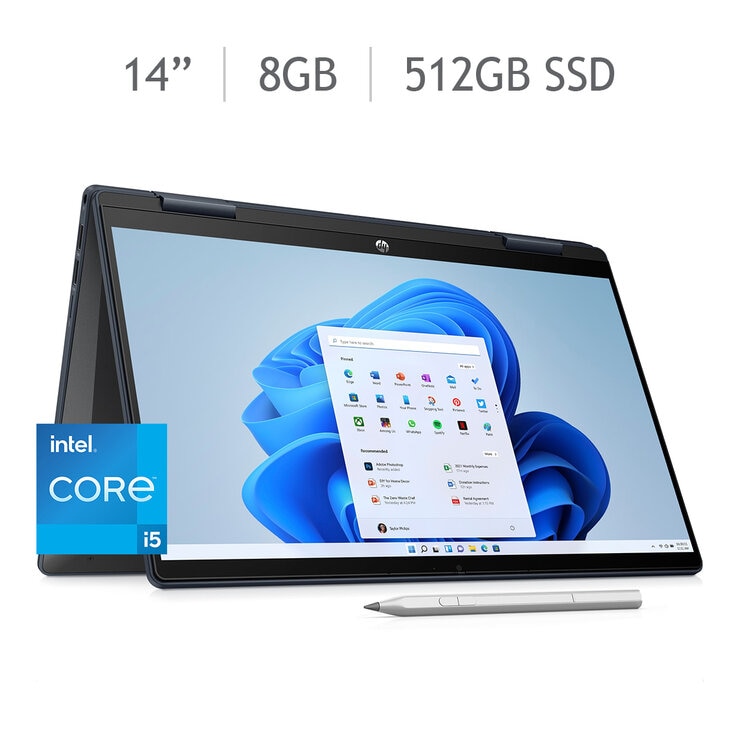 HP Pavilion x360 14-ek0008la Laptop 14" Full HD Intel Core i5 8GB 512GB SSD + Stylus Pen — Imagen 1 de 4