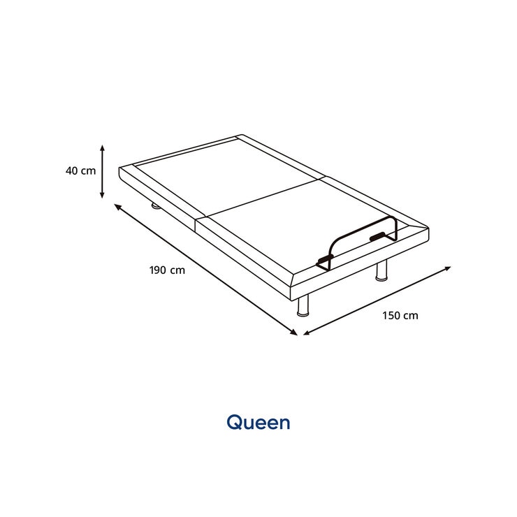 Luuna Base Eléctrica Rise Queen Beige — Imagen 4 de 4