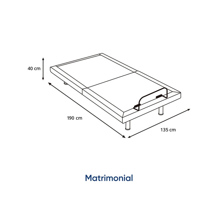 Luuna Base Eléctrica Rise Matrimonial Beige — Imagen 4 de 4
