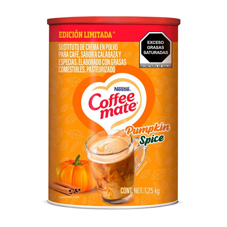 Coffee Mate Sustituto de Crema en Polvo Sabor Calabaza y Especias 1.25 kg — Imagen 1 de 4