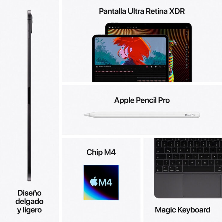 Apple iPad Pro 11" Wi-Fi 256GB Plata — Imagen 3 de 4