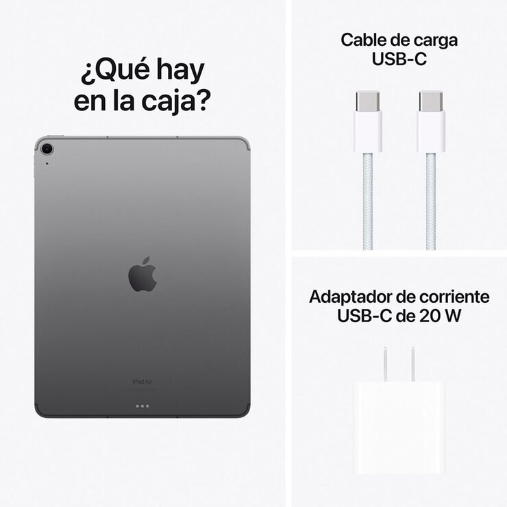 Apple iPad Air 13" Wi-Fi + Cellular 128GB Gris Espacial — Imagen 2 de 4