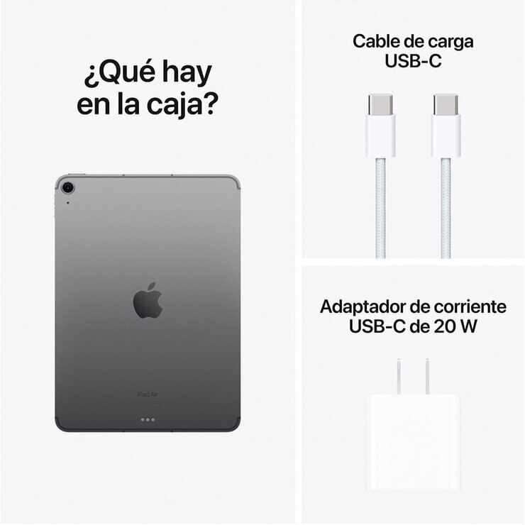 Apple iPad Air 11" Wi-Fi + Cellular 256GB Gris Espacial — Imagen 3 de 4