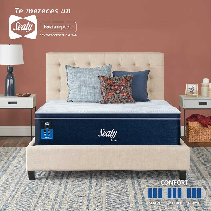 Sealy, Lisboa, Colchón Matrimonial — Imagen 1 de 4