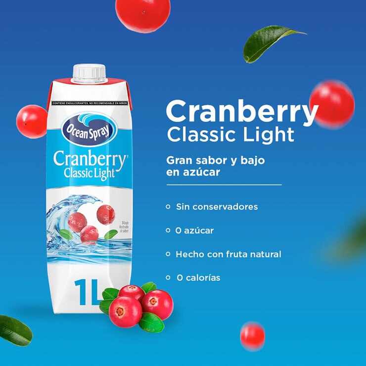 Ocean Spray Bebida de Arándano Baja en Calorías 6 pzs de 1 l — Imagen 3 de 4