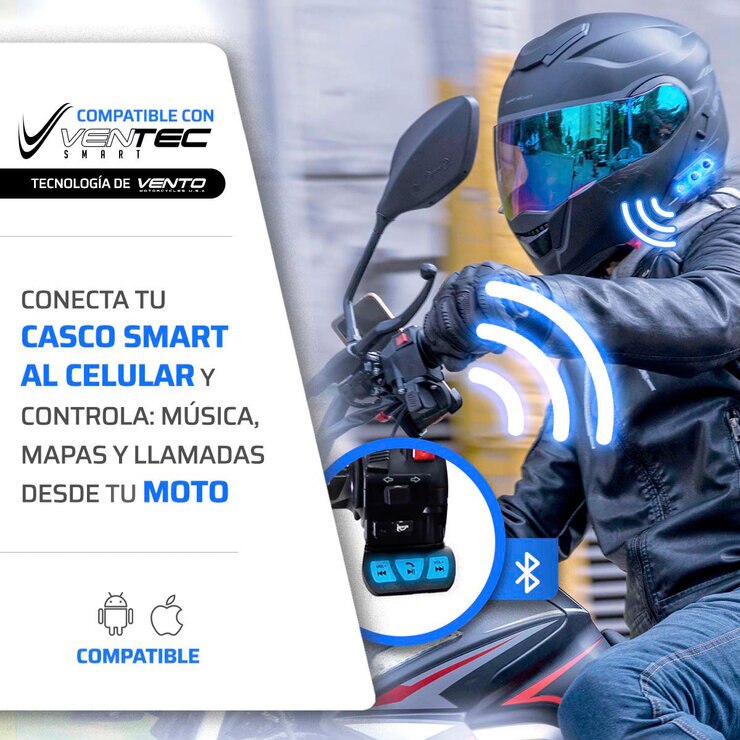 Vento Casco Integral para Motocicleta CCV-1 — Imagen 4 de 4