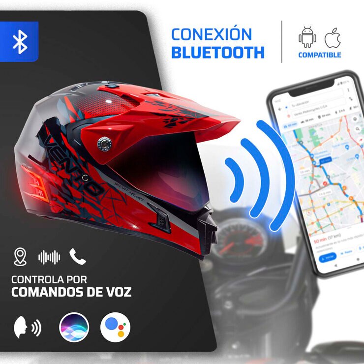 Vento Casco Doble Propósito para Motocicleta CRV-1  — Imagen 4 de 4