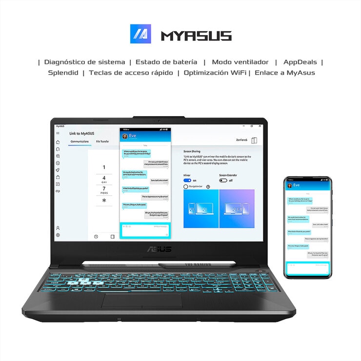 ASUS TUF Gaming A15 Laptop 15.6" Full HD AMD Ryzen 5 8GB 512GB SSD — Imagen 2 de 4