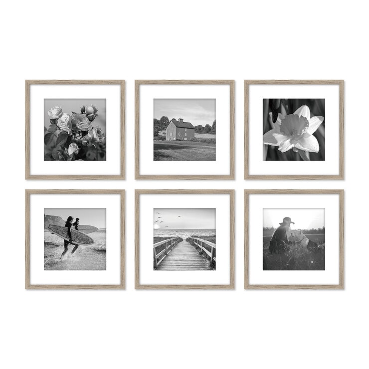 Ifdeco Juego de 6 Portarretratos en Color Madera — Imagen 1 de 4