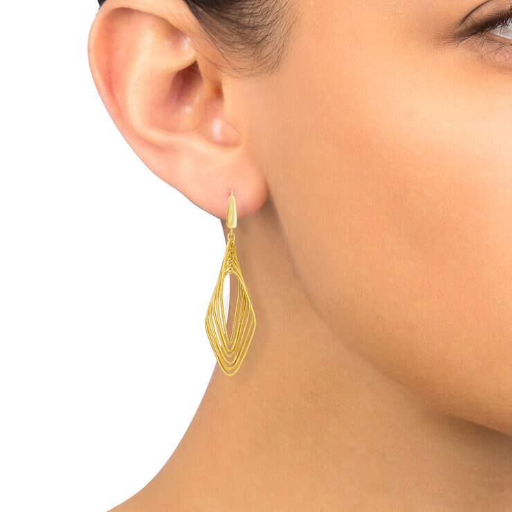 Aretes, Oro Amarillo de 14K — Imagen 4 de 4