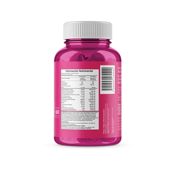Golí Women´s 60 Gomitas Biotina 300mcg por porción  — Imagen 3 de 3