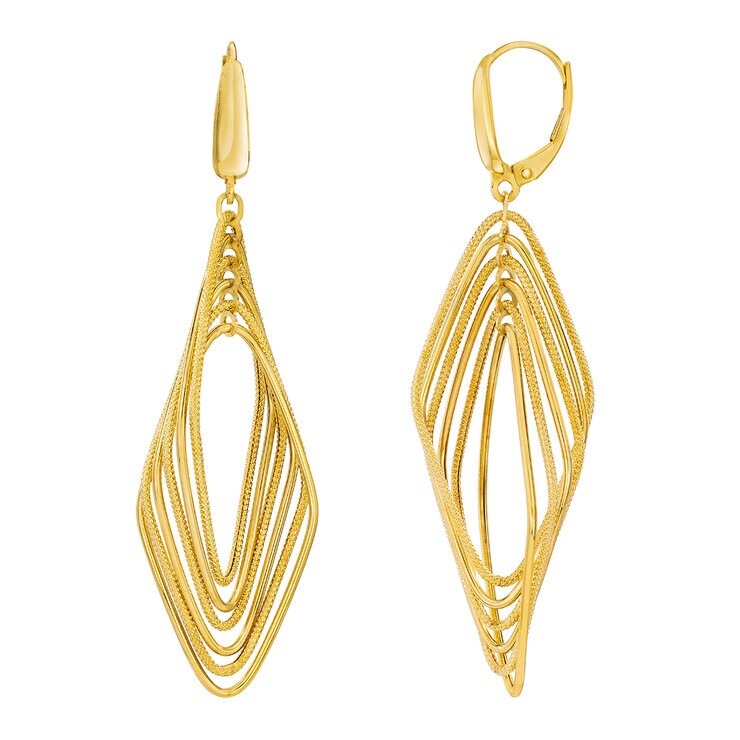 Aretes, Oro Amarillo de 14K — Imagen 1 de 4