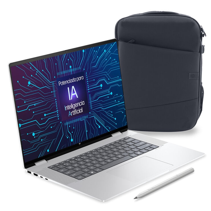 HP Envy x360 16-ac0000la Laptop 16" 2.8K OLED Intel Core Ultra 7 32GB 1TB SSD + Stylus Pen + Mochila — Imagen 3 de 4