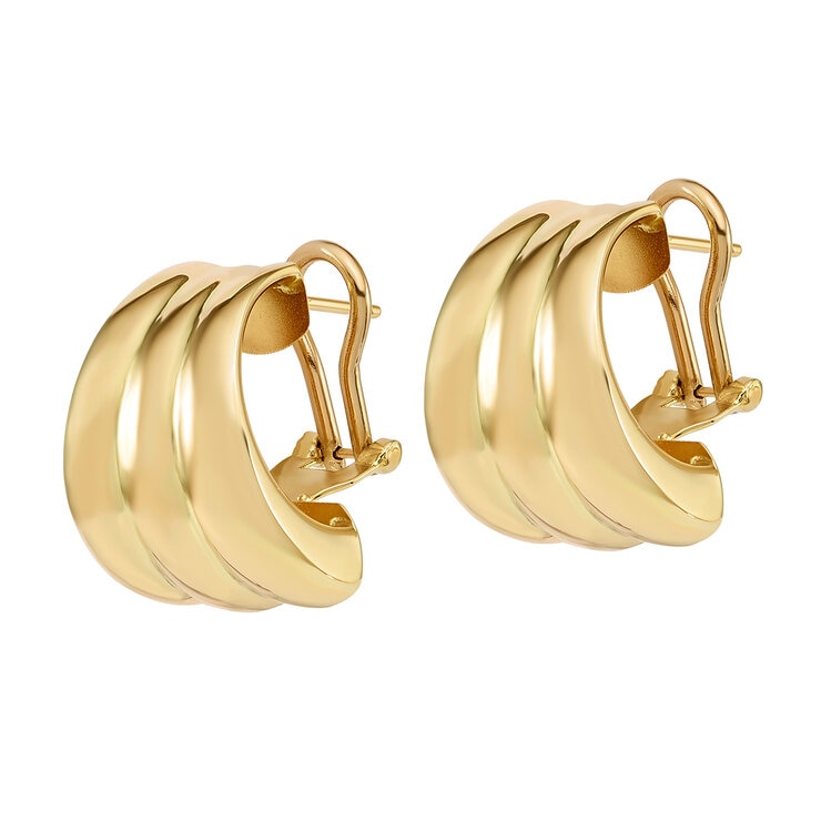 Aretes, Oro Amarillo de 14K — Imagen 4 de 4