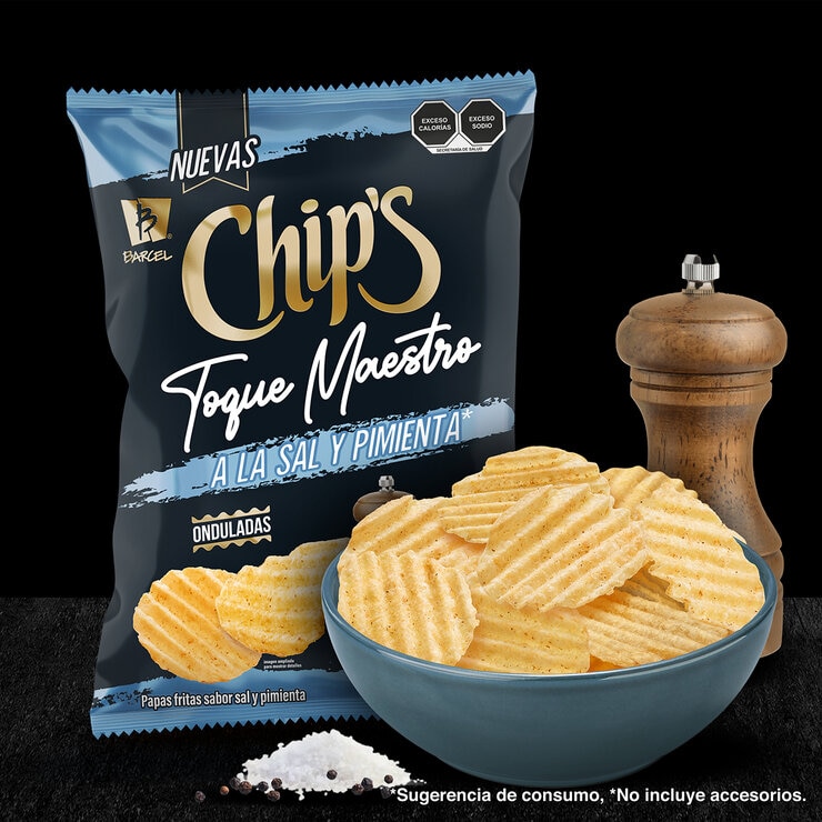 Chip's Toque Maestro Papas Fritas Sal y Pimienta 655 g — Imagen 3 de 4