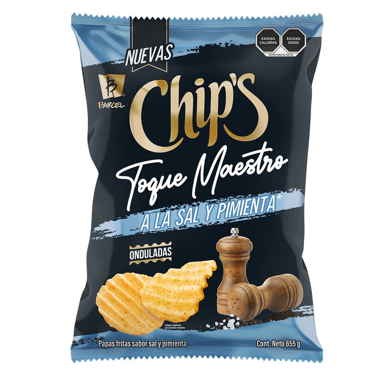 Chip's Toque Maestro Papas Fritas Sal y Pimienta 655 g — Imagen 1 de 4