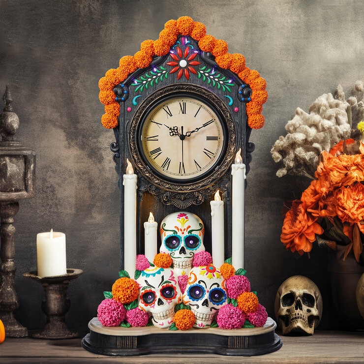 Reloj Decorativo de Día de Muertos  — Imagen 1 de 4