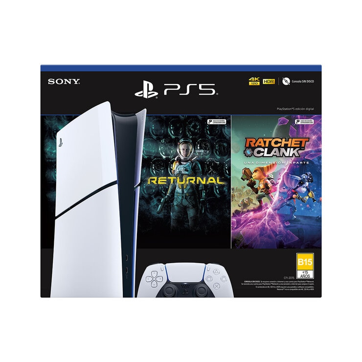 PlayStation 5 Bundle (Modelo Slim) con 2 Juegos - Digital — Imagen 1 de 3