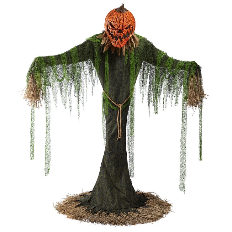 Calabaza Espantapájaros Animada 2.1m — Imagen 3 de 4
