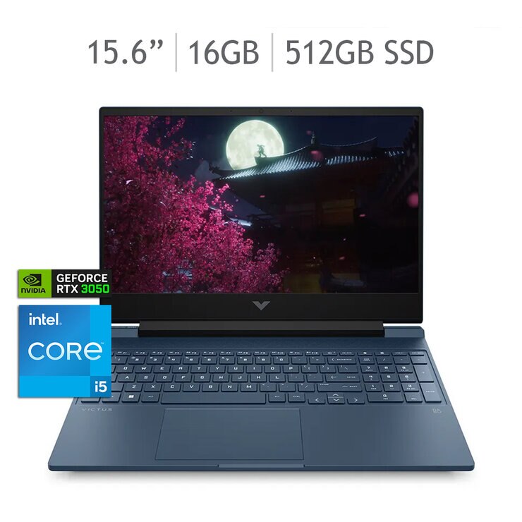 HP Victus Gaming 15-fa0022la Laptop 15.6" Full HD Intel Core i5 16GB 512GB SSD — Imagen 1 de 4