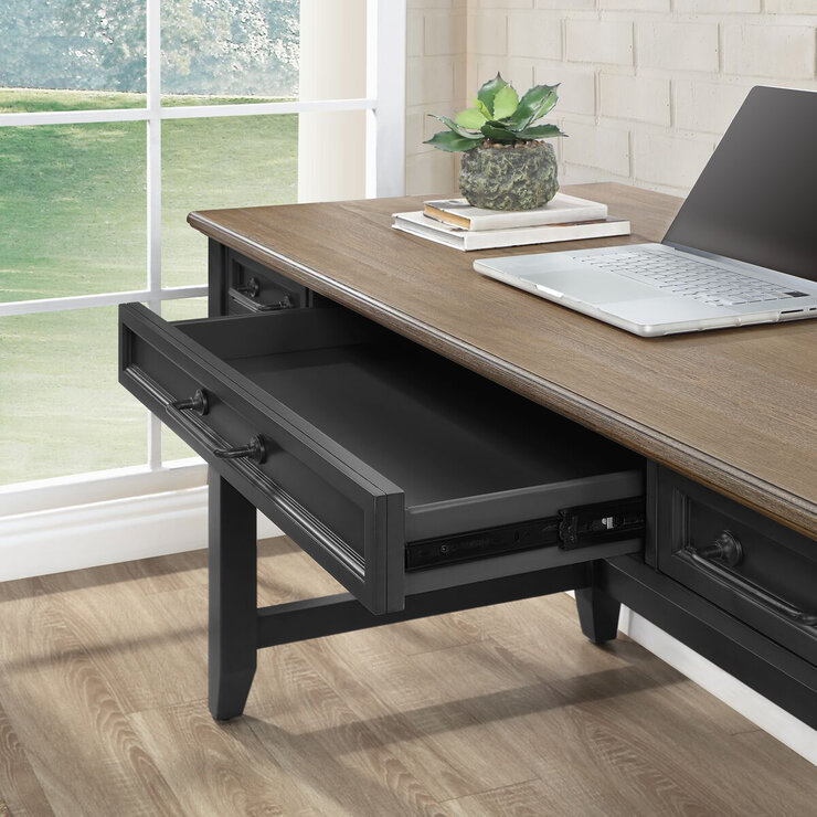 Bayside Furnishings, Escritorio de Madera Eléctrico — Imagen 4 de 4