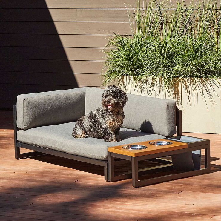 Hotel Doggy Camastro con Comedero para Mascotas — Imagen 4 de 4