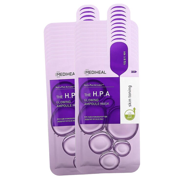 Mediheal THE H.P.A Glowing Mascarillas 20 pzas — Imagen 1 de 3