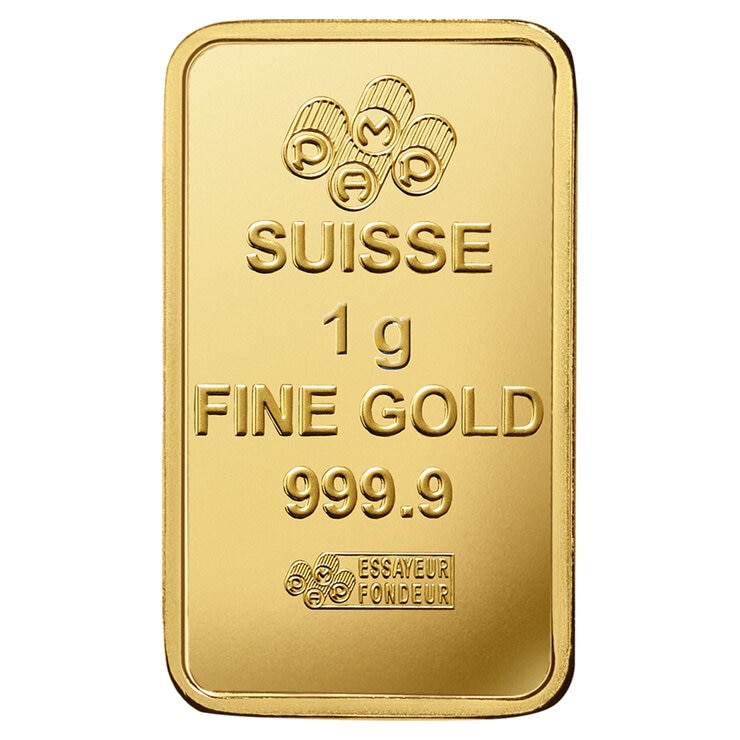 Lingotes de Oro 25 pz de 1g c/u PAMP — Imagen 4 de 4
