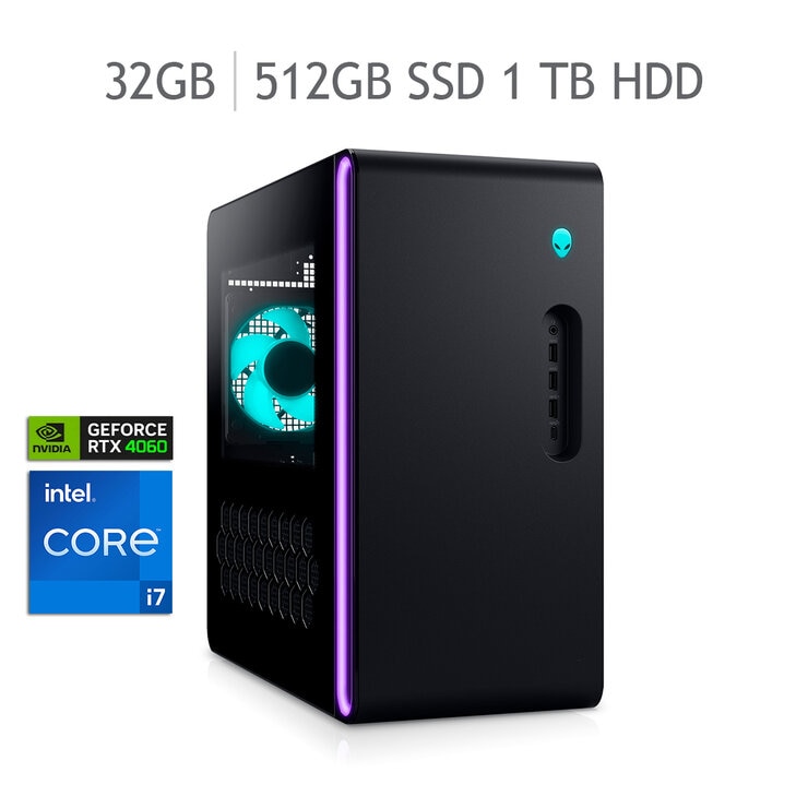 DELL Alienware Gaming Aurora R16 Desktop Tower Intel Core i7 32GB 512GB SSD + 1TB HDD — Imagen 1 de 4