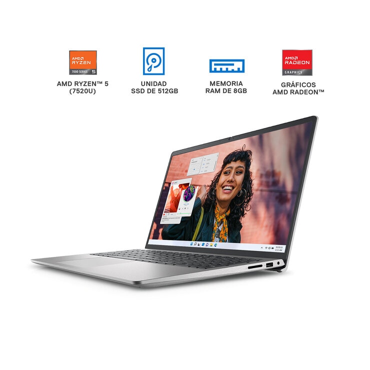 DELL Inspiron 3535 Laptop 15.6" Full HD AMD Ryzen 5 8GB 512GB SSD — Imagen 4 de 4