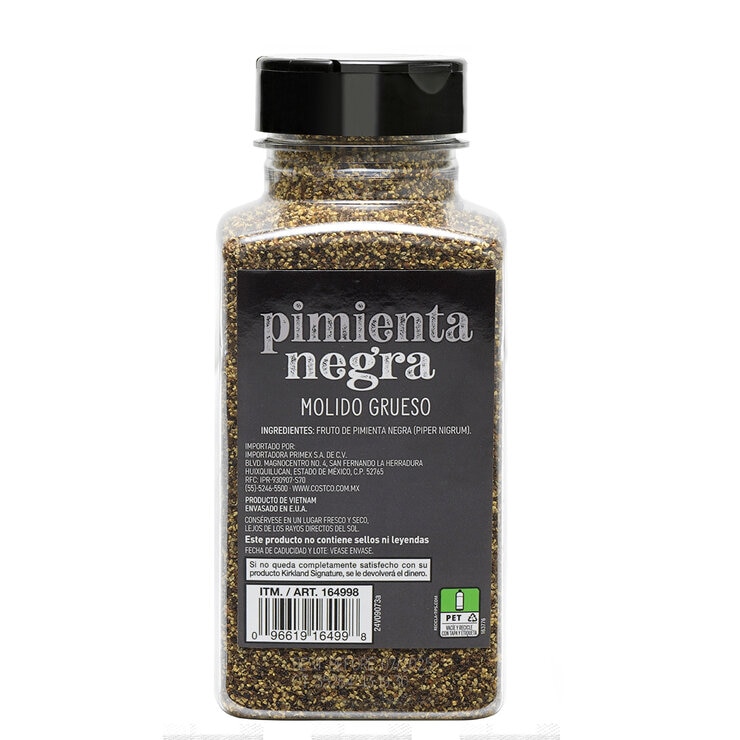 Kirkland Signature Pimienta Negra Molido Grueso de Malabar 359 g — Imagen 2 de 2
