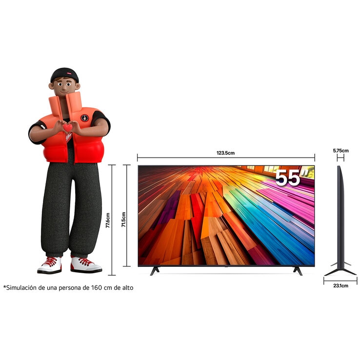 LG Pantalla 55" UHD 4K — Imagen 3 de 4