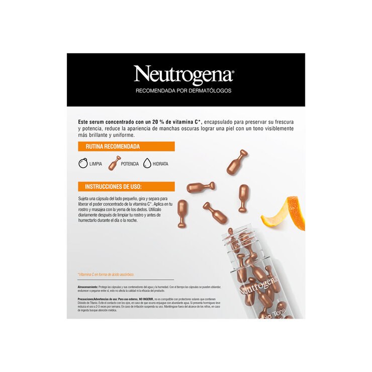 Neutrogena Suero Facial de Vitamina C 60 cápsulas — Imagen 3 de 4