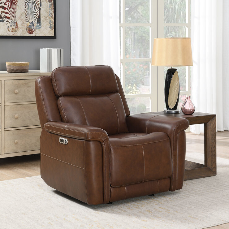 Simon Li Furniture, Sillón Reclinable de Cuero  — Imagen 1 de 4